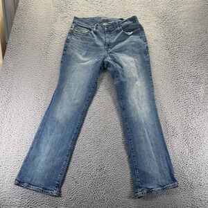 Sonoma Good For Life Everyday Jeans Women 34x30 Blue Denim Bootcut Faded Stretch